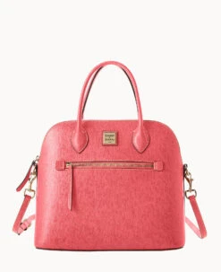 Saffiano Large Domed Satchel Amber -Dooney & Bourke B1955G SIBZSIBZ