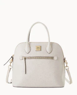 Saffiano Large Domed Satchel Amber -Dooney & Bourke B1955G SIECSIEC