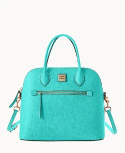 Saffiano Large Domed Satchel Amber -Dooney & Bourke B1955G SIMISIMI