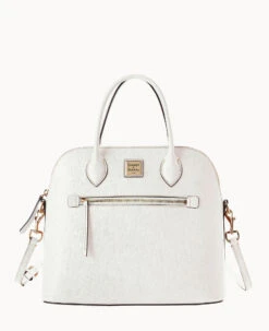 Saffiano Large Domed Satchel Amber -Dooney & Bourke B1955G SIOWSIOW