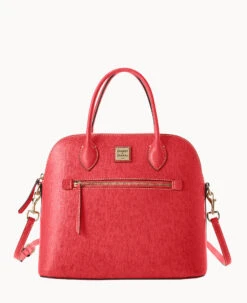 Saffiano Large Domed Satchel Amber -Dooney & Bourke B1955G SITOSITO