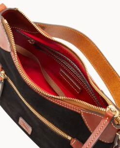 Suede Small Hobo Black -Dooney & Bourke B1956G SUBLPATN0002 ALT2 1