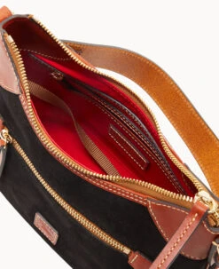 Suede Small Hobo Black -Dooney & Bourke B1956G SUBLPATN0002 ALT2