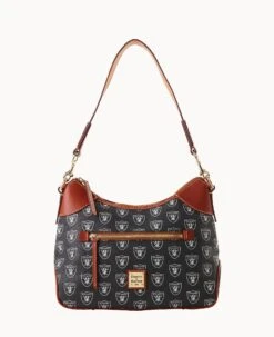 NFL Raiders Hobo RAIDERS -Dooney & Bourke B1957G NJBLPATNRAID 1