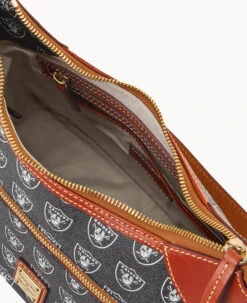 NFL Raiders Hobo RAIDERS -Dooney & Bourke B1957G NJBLPATNRAID ALT2