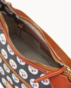 NFL Steelers Hobo STEELERS 11 NFL Steelers Hobo STEELERS -Dooney & Bourke B1957G NJBLPATNSTLR ALT2 1