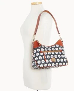 NFL Steelers Hobo STEELERS 12 NFL Steelers Hobo STEELERS -Dooney & Bourke B1957G NJBLPATNSTLR ALT4 1