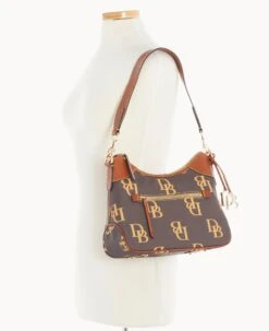Monogram Hobo Brown Tmoro -Dooney & Bourke B1957G QRBMPAKR ALT4 1