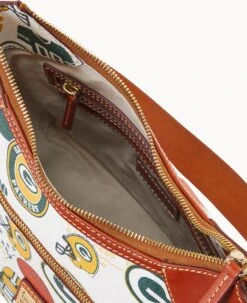 NFL Packers Hobo PACKERS 15 NFL Packers Hobo PACKERS -Dooney & Bourke B1957G QWMWPATNPCKR ALT2 1