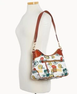 NFL Packers Hobo PACKERS 16 NFL Packers Hobo PACKERS -Dooney & Bourke B1957G QWMWPATNPCKR ALT4 1