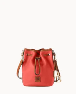 Pebble Grain Small Drawstring Wine -Dooney & Bourke B1959G 9PGEPAKR