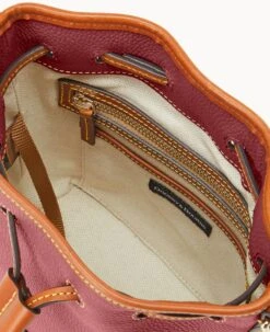 Pebble Grain Small Drawstring Wine -Dooney & Bourke B1959G 9PWNPAKR ALT2 1