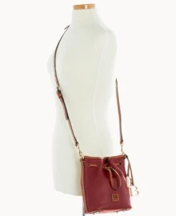 Pebble Grain Small Drawstring Wine -Dooney & Bourke B1959G 9PWNPAKR ALT4 1