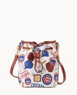 MLB Cubs Small Drawstring CUBS -Dooney & Bourke B1959G QUMWPATNCUBS 1