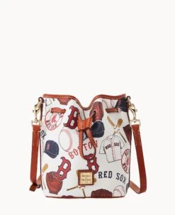 MLB Red Sox Small Drawstring RED SOX -Dooney & Bourke B1959G QUMWPATNRDSX 1