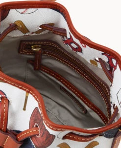 MLB Red Sox Small Drawstring RED SOX -Dooney & Bourke B1959G QUMWPATNRDSX ALT2
