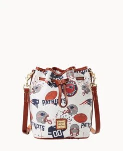NFL Patriots Small Drawstring PATRIOTS -Dooney & Bourke B1959G QWMWPATNPATR 1