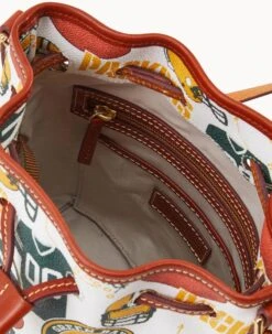 NFL Packers Small Drawstring PACKERS 15 NFL Packers Small Drawstring PACKERS -Dooney & Bourke B1959G QWMWPATNPCKR ALT2 1