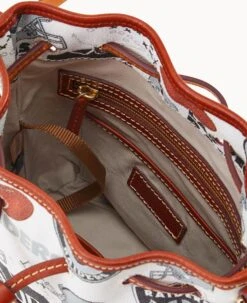 NFL Raiders Small Drawstring RAIDERS -Dooney & Bourke B1959G QWMWPATNRAID ALT2 1