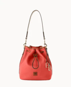 Pebble Grain Drawstring Hot Pink -Dooney & Bourke B1961G 9PGEPAKR