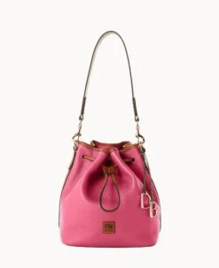 Pebble Grain Drawstring Hot Pink -Dooney & Bourke B1961G 9PHPPAKR 1