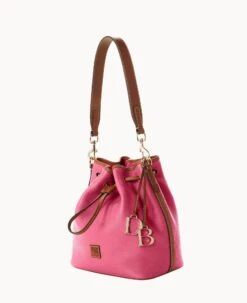 Pebble Grain Drawstring Hot Pink -Dooney & Bourke B1961G 9PHPPAKR ALT1 1