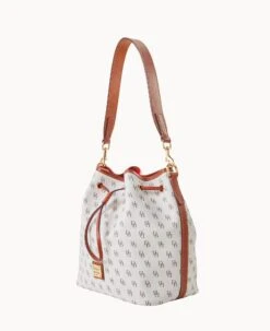 Gretta Drawstring Bone -Dooney & Bourke B1961G NGBOPATN ALT1 1