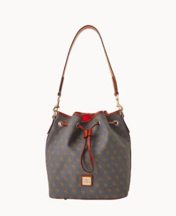 Gretta Drawstring Bone -Dooney & Bourke B1961G NGSLPATN