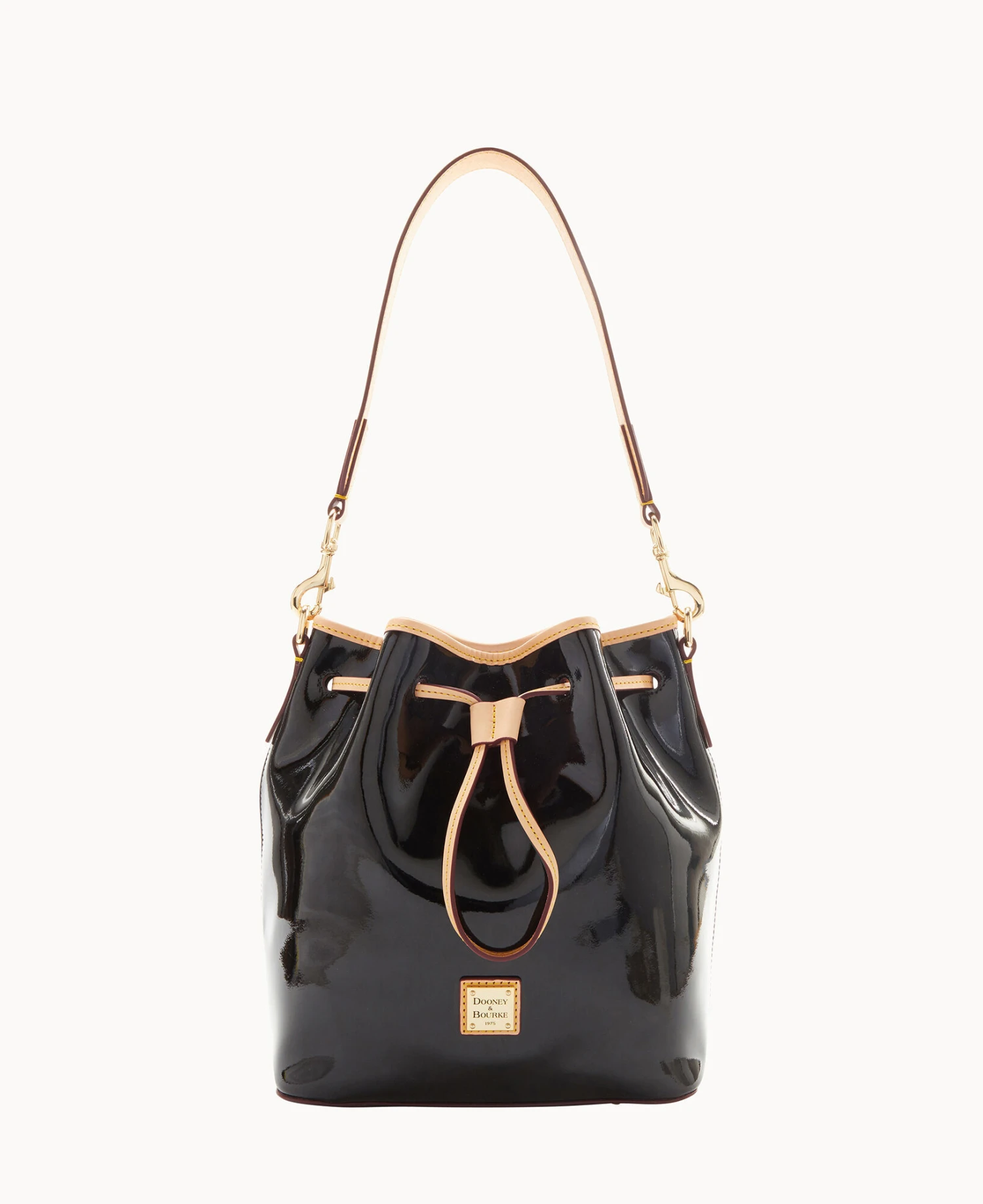 Patent Drawstring Black 1 Patent Drawstring Black