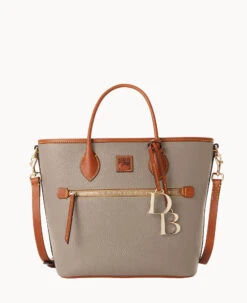 Pebble Grain Handle Tote Caramel -Dooney & Bourke B1963G 9PTPPAKR