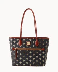NFL Saints Tote SAINTS 13 NFL Saints Tote SAINTS -Dooney & Bourke B1964G NJBLPATNSNTS 1