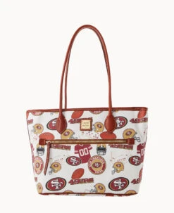 NFL 49ERS Tote 49ERS -Dooney & Bourke B1964G QWMWPATN49ER 2