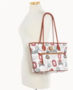 Collegiate Ohio State University Tote OHIO STATE -Dooney & Bourke B1964G QXMWPATNOHST ALT4 1