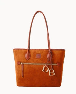 Suede Tote Amber