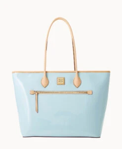 Patent Large Tote Clementine -Dooney & Bourke B1965G PTLBSVNA