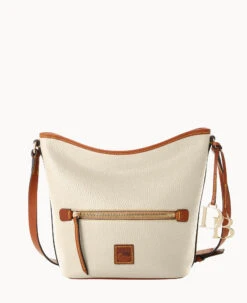 Pebble Grain Zip Sac Wine -Dooney & Bourke B1972G 9PBOPAKR