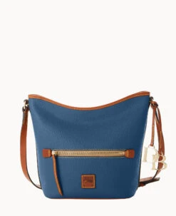 Pebble Grain Zip Sac Wine -Dooney & Bourke B1972G 9PJEPAKR