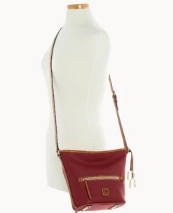 Pebble Grain Zip Sac Wine -Dooney & Bourke B1972G 9PWNPAKR ALT4 1