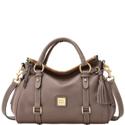 Pebble Grain Satchel Elephant