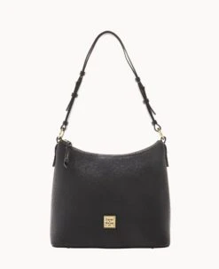 Pebble Grain Hobo Black Black -Dooney & Bourke B2030G AWBLPABL 2