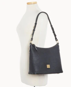 Pebble Grain Hobo Black Black -Dooney & Bourke B2030G AWBLPABL ALT4
