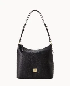 Ostrich Hobo Black -Dooney & Bourke B2030G OTBLPABL 1