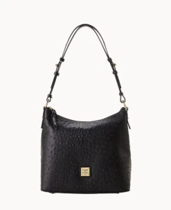 Ostrich Hobo Black -Dooney & Bourke B2030G OTBLPABL 2