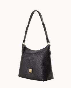 Ostrich Hobo Black -Dooney & Bourke B2030G OTBLPABL ALT1 1