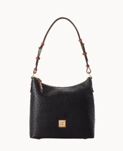 Ostrich Hobo Black -Dooney & Bourke B2030G OTBLPAKR
