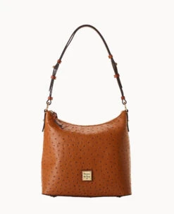 Ostrich Hobo Black -Dooney & Bourke B2030G OTCAPAKR