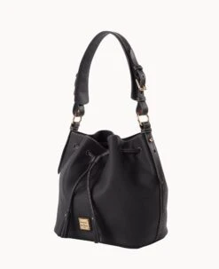Pebble Grain Drawstring Black Black -Dooney & Bourke B2077G AWBLPABL ALT1 1