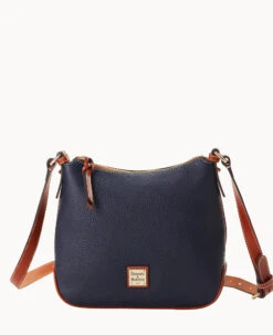 Pebble Grain Crossbody Hobo Dandelion 38 Pebble Grain Crossbody Hobo Dandelion -Dooney & Bourke B2086G AWMDPATN