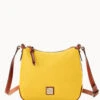 Pebble Grain Crossbody Hobo Dandelion