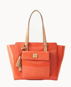 Patent East West Shopper Black -Dooney & Bourke B2169G PTCRSVNA